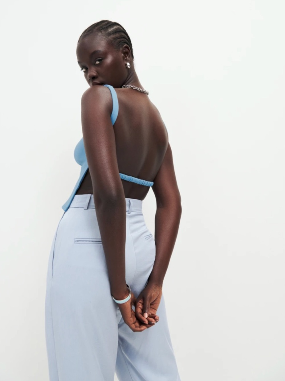 Reformation Cairo Knit Top in Capri